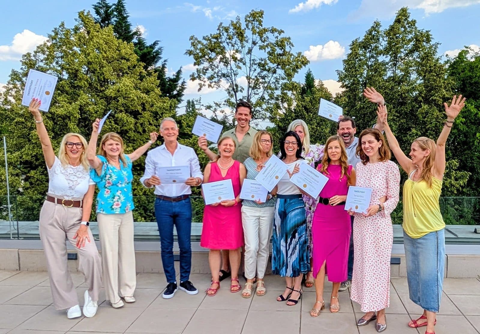 A Health Coach Akadémia egyik végzett csoportja